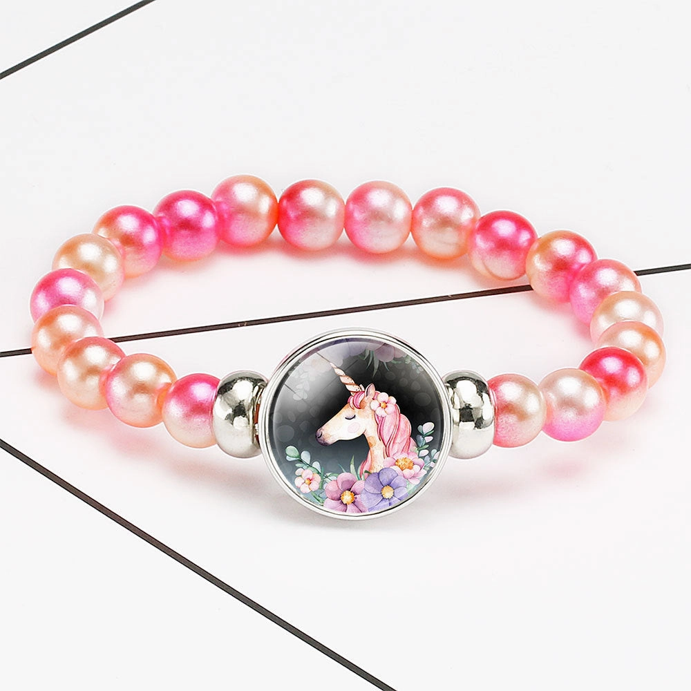 Wholesale Unicorn Acrylic Beads Bracelet