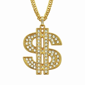 Wholesale US Dollar Gold Pendant Alloy Necklace