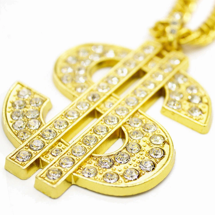 Wholesale US Dollar Gold Pendant Alloy Necklace