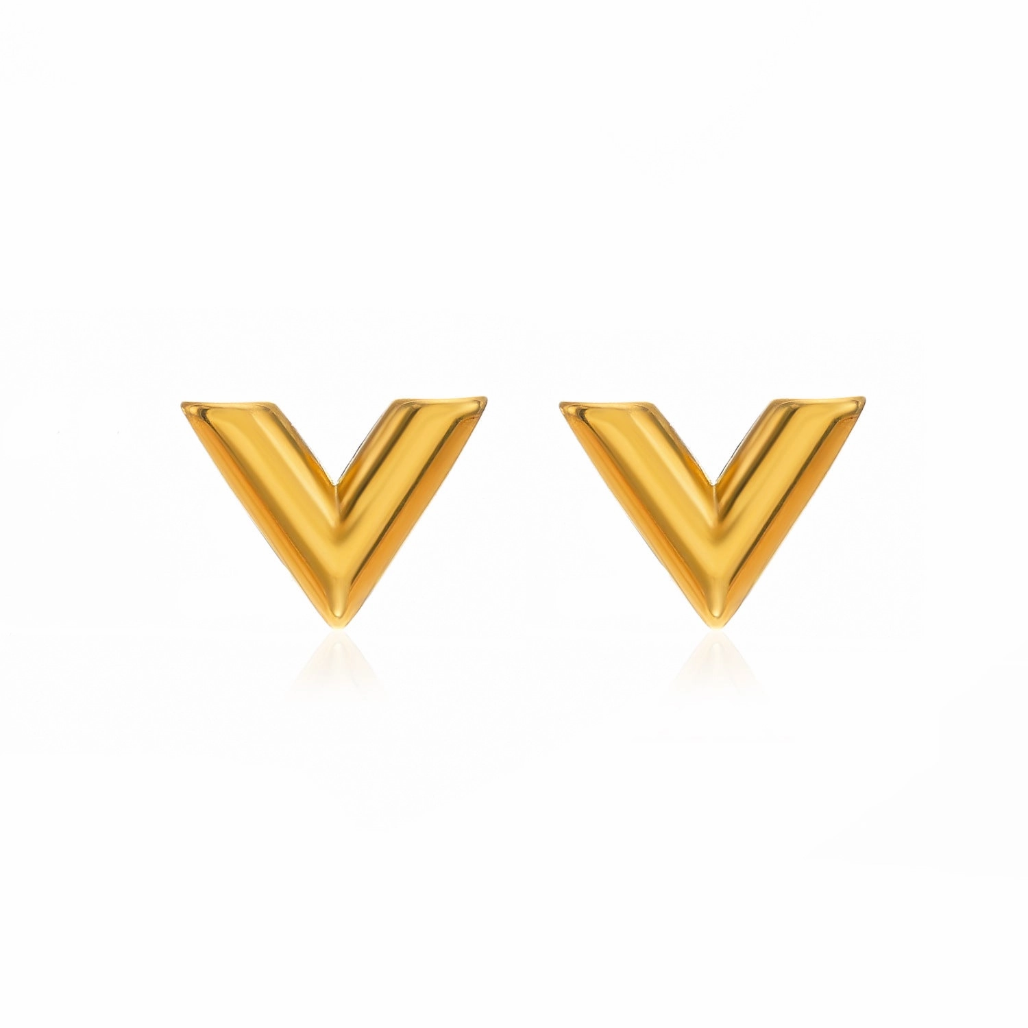 Wholesale V-shaped Gold Stainless Steel Set