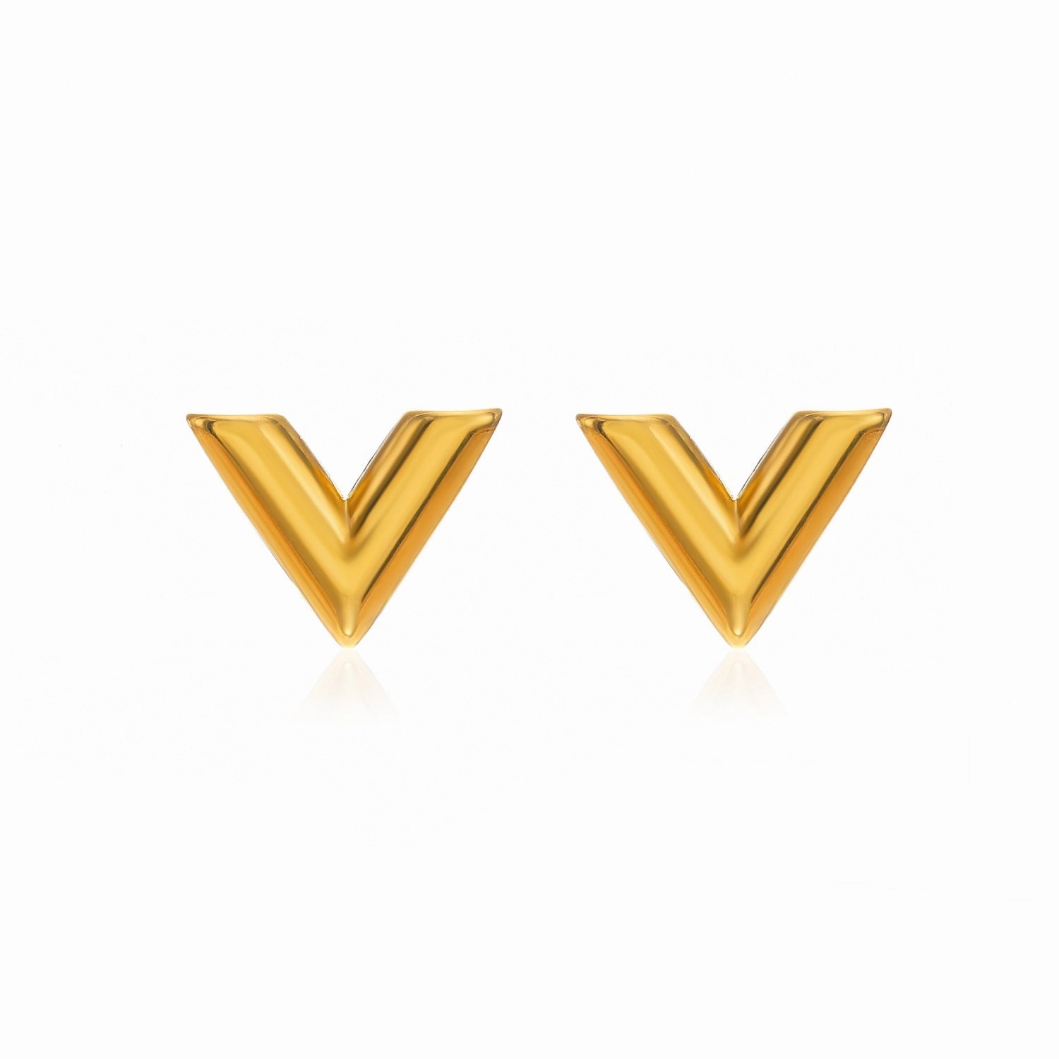 Wholesale V-shaped Gold Stainless Steel Set