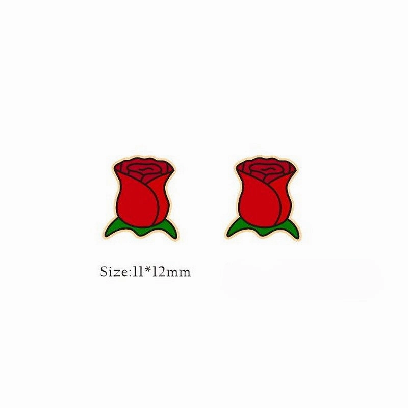 Wholesale Valentine Hearts Bears Wooden Earrings