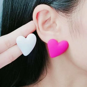 Wholesale Valentine's Day 18 Colors Small Heart Valentine's Day Acrylic Earrings