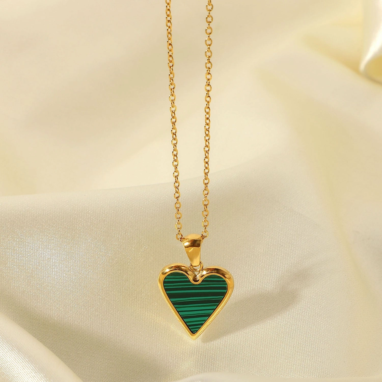 Wholesale Valentine's Day 18K Gold Love Titanium Steel Necklace
