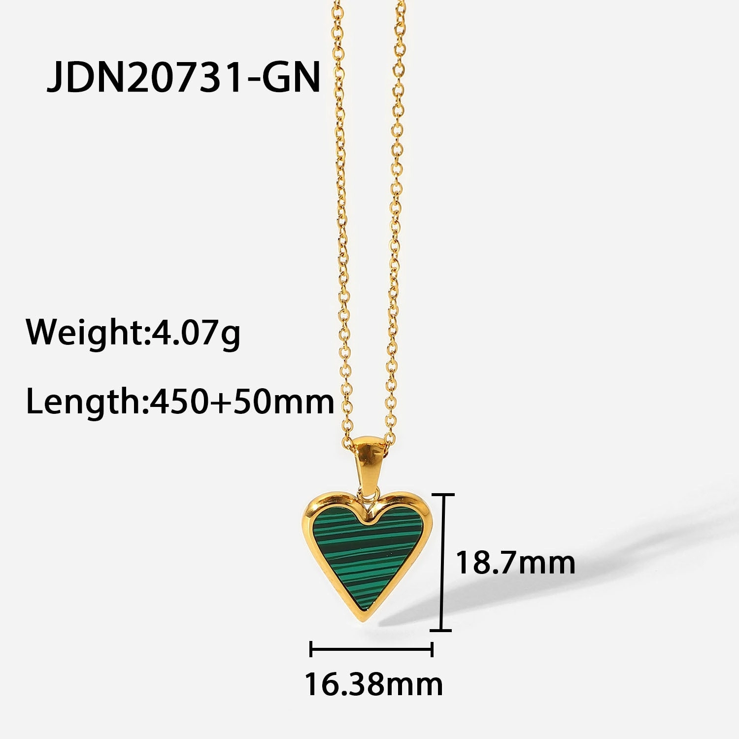 Wholesale Valentine's Day 18K Gold Love Titanium Steel Necklace