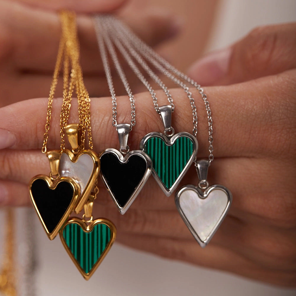 Wholesale Valentine's Day 18K Gold Love Titanium Steel Necklace