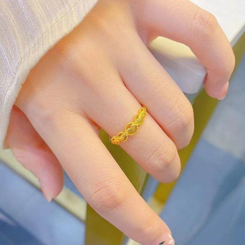 Wholesale Valentine's Day Adjustable Copper Plated Love Rings