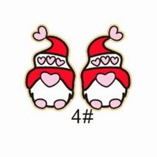 Wholesale Valentine's Day bear envelope love cupid arrow cake tape chocolate key wooden earrings
