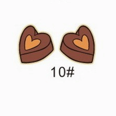 Wholesale Valentine's Day bear envelope love cupid arrow cake tape chocolate key wooden earrings