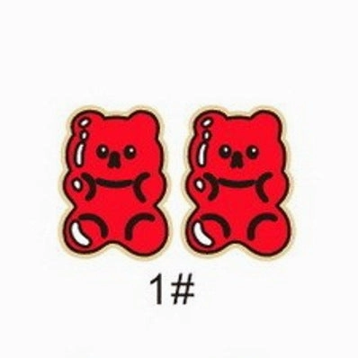 Wholesale Valentine's Day bear envelope love cupid arrow cake tape chocolate key wooden earrings