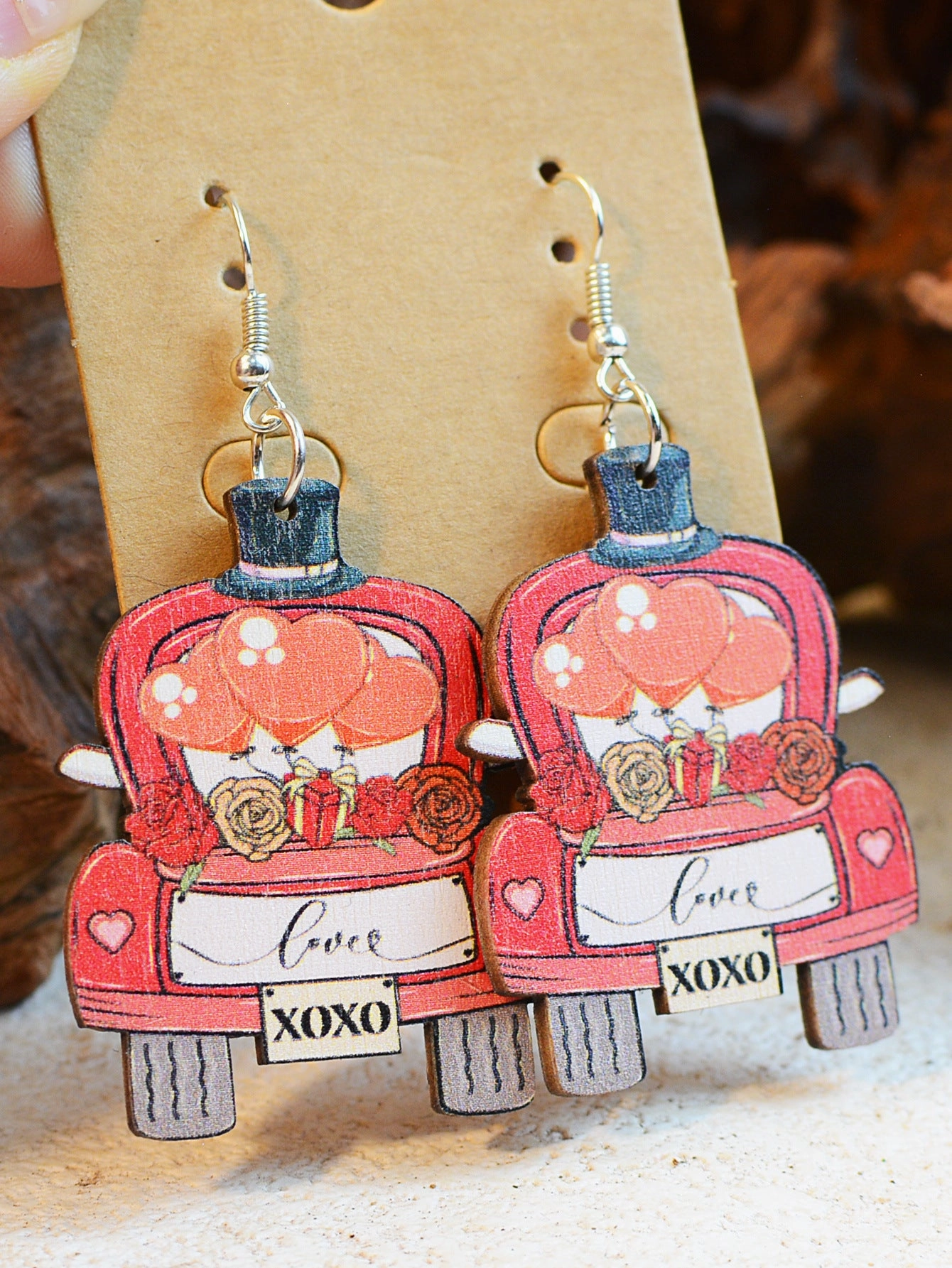 Wholesale Valentine's Day Car XOXO Earrings
