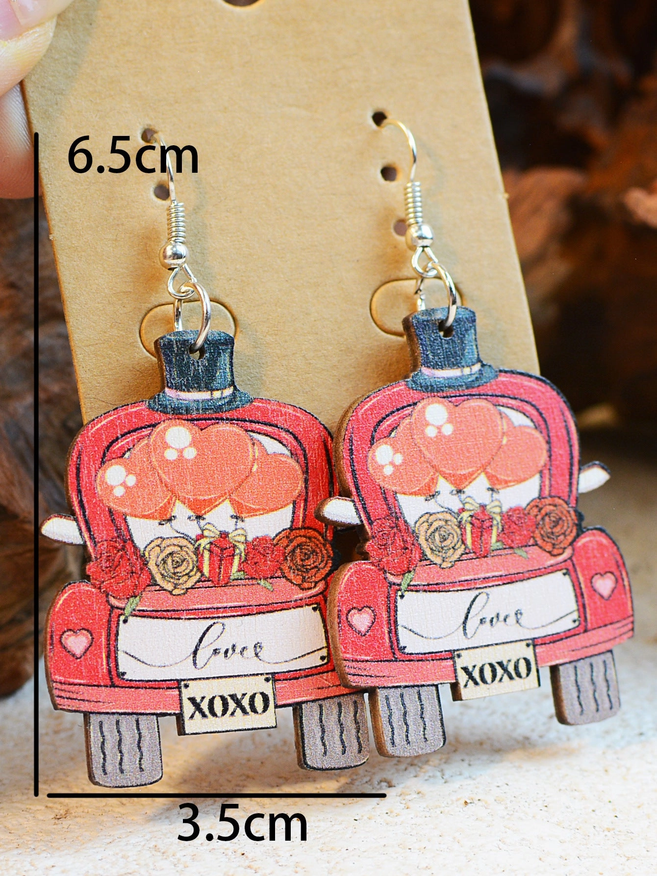 Wholesale Valentine's Day Car XOXO Earrings