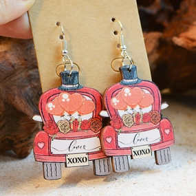 Wholesale Valentine's Day Car XOXO Earrings