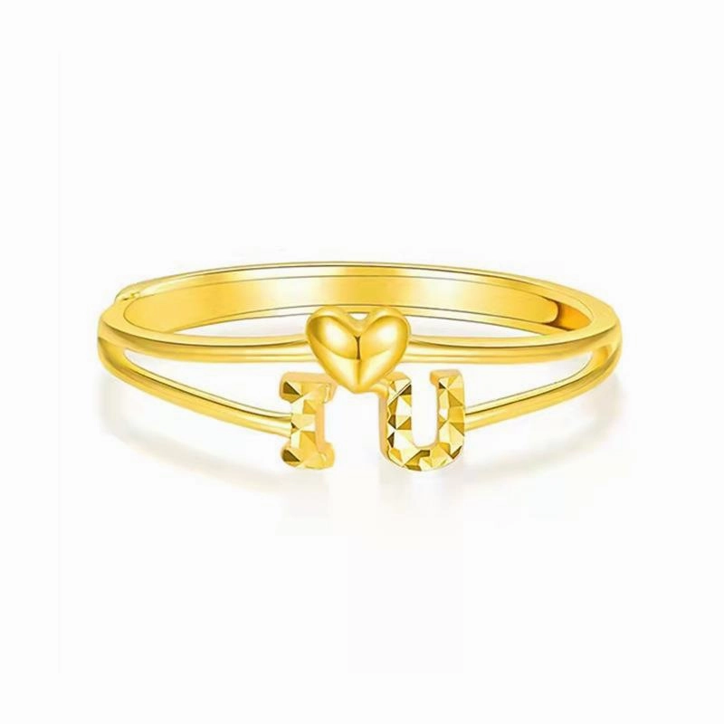 Wholesale Valentine's Day Copper Plated Open Ring