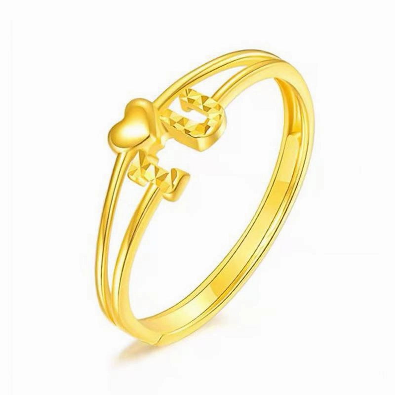 Wholesale Valentine's Day Copper Plated Open Ring