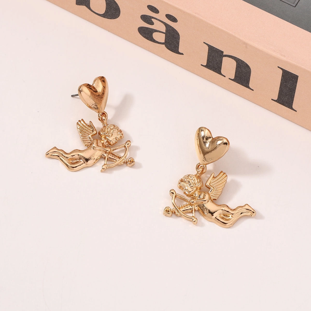 Wholesale Valentine's Day Cupid Zinc Alloy Earrings