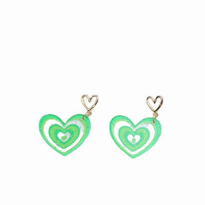 Wholesale Valentine's Day Heart Acrylic Earrings