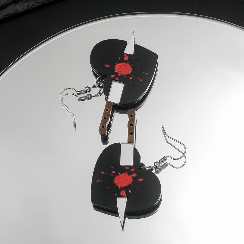 Wholesale Valentine's Day Heart Acrylic Earrings
