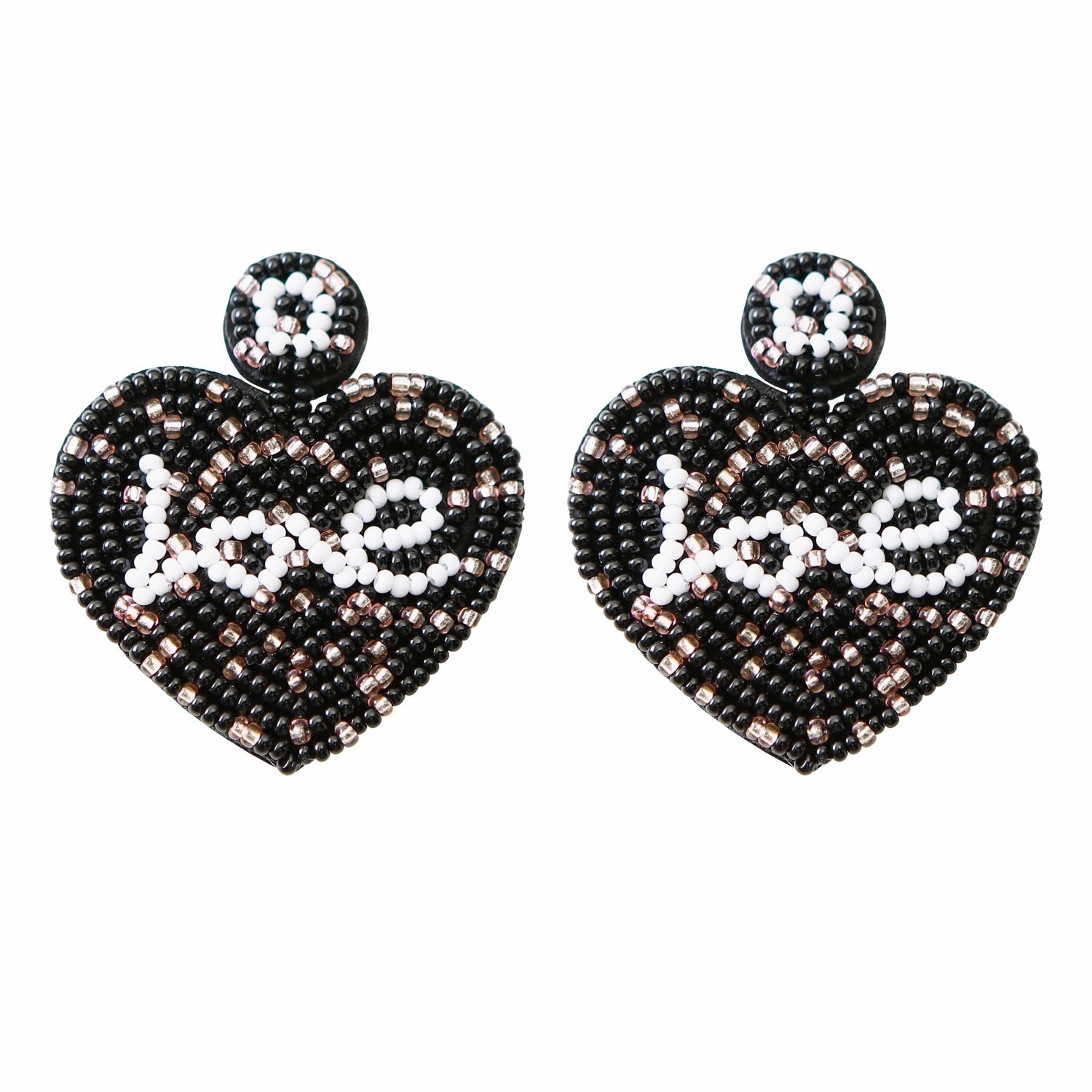 Wholesale Valentine's Day Heart Bead Earrings