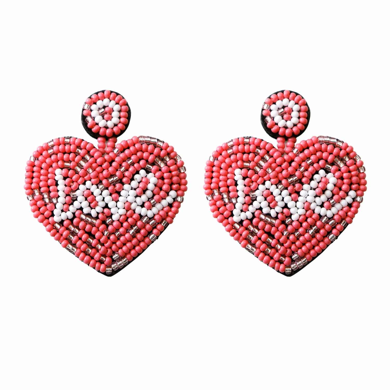 Wholesale Valentine's Day Heart Bead Earrings
