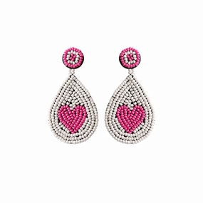 Wholesale Valentine's Day Heart Bead Earrings