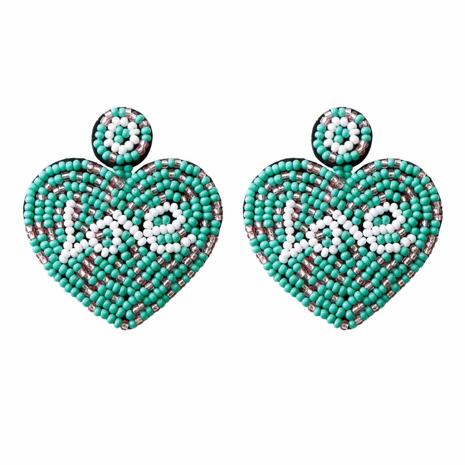 Wholesale Valentine's Day Heart Bead Earrings