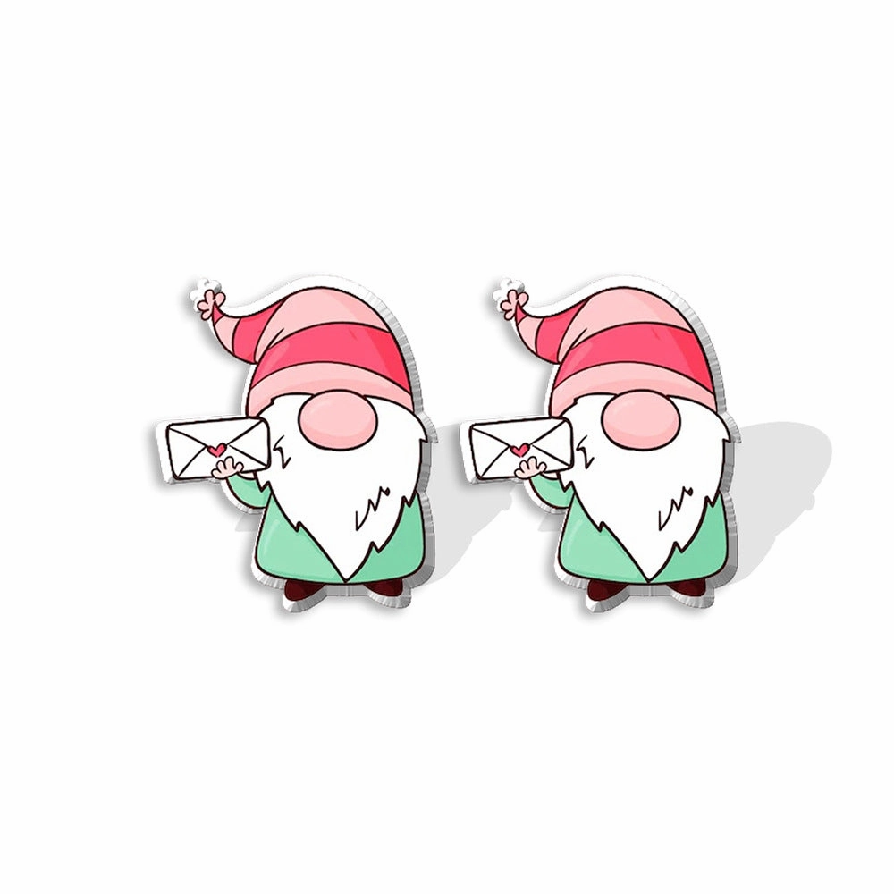 Wholesale Valentine's Day Heat Shrink Acrylic Earrings