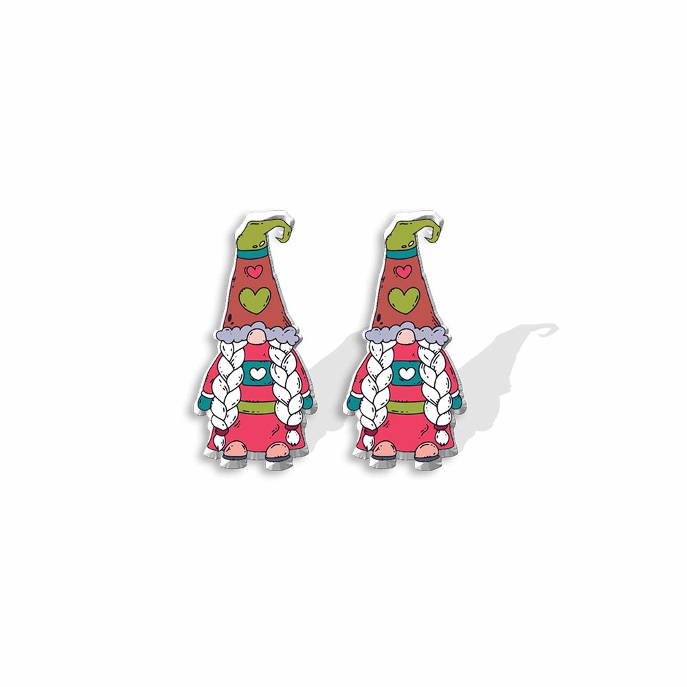 Wholesale Valentine's Day Heat Shrink Acrylic Earrings
