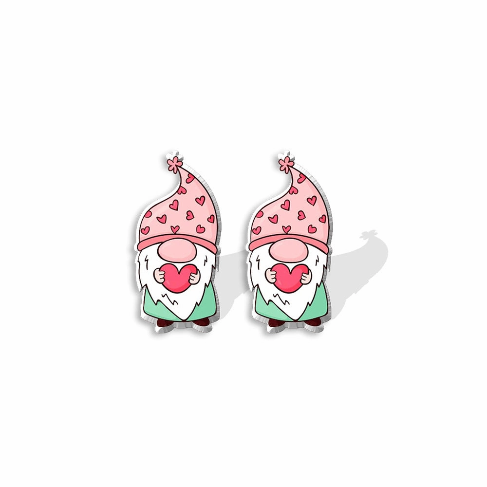 Wholesale Valentine's Day Heat Shrink Acrylic Earrings