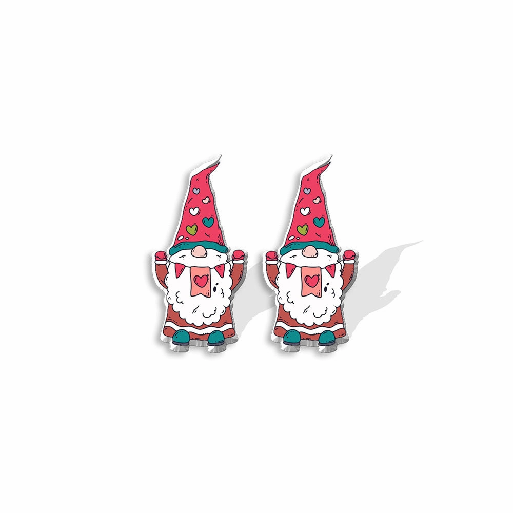 Wholesale Valentine's Day Heat Shrink Acrylic Earrings