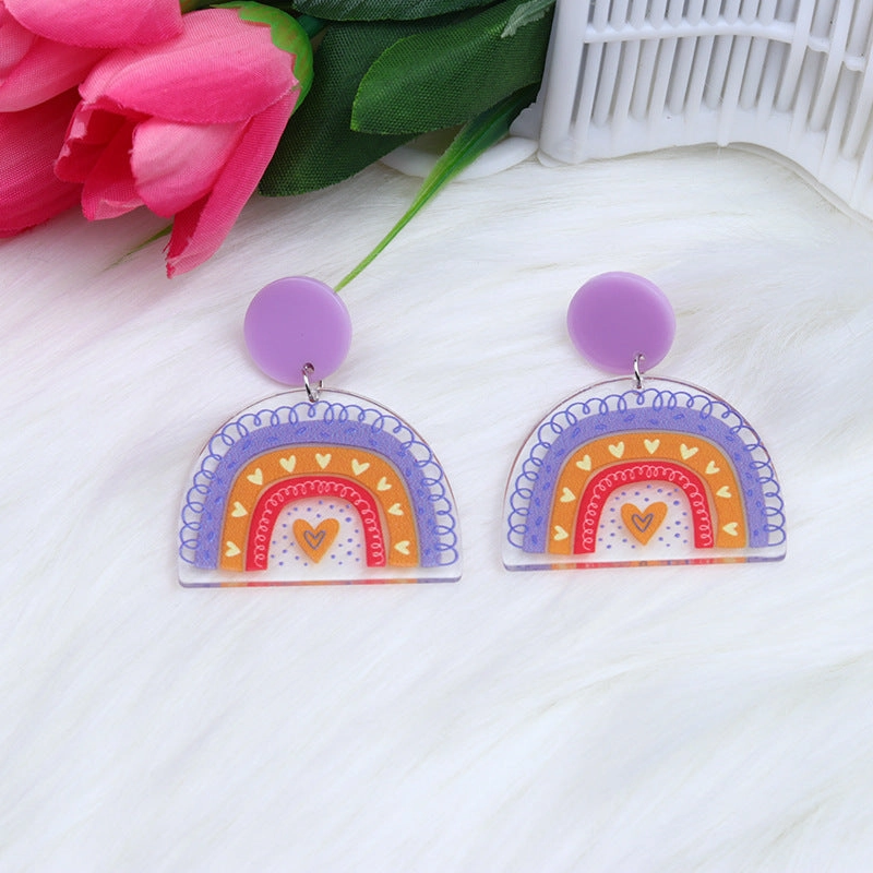 Wholesale Valentine's Day Love Acrylic Earrings