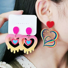Wholesale Valentine's Day Love Acrylic Earrings