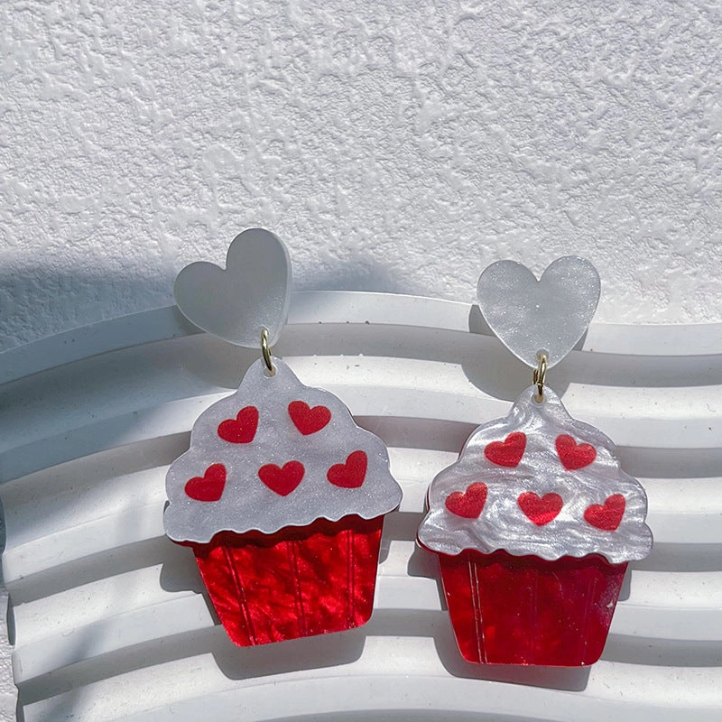 Wholesale Valentine's Day Love Acrylic Earrings