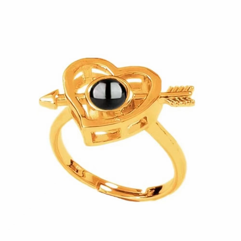 Wholesale Valentine's Day Love Adjustable Copper Ring