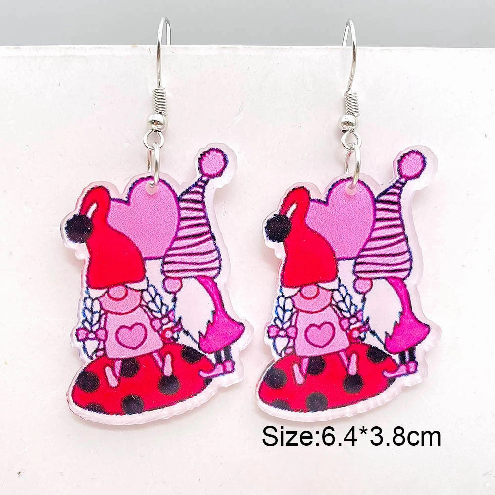 Wholesale Valentine's Day Love Balloon Acrylic Earrings
