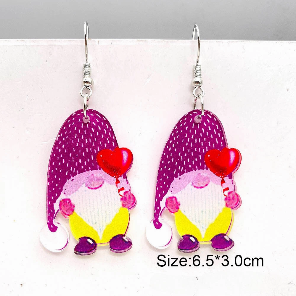 Wholesale Valentine's Day Love Balloon Acrylic Earrings