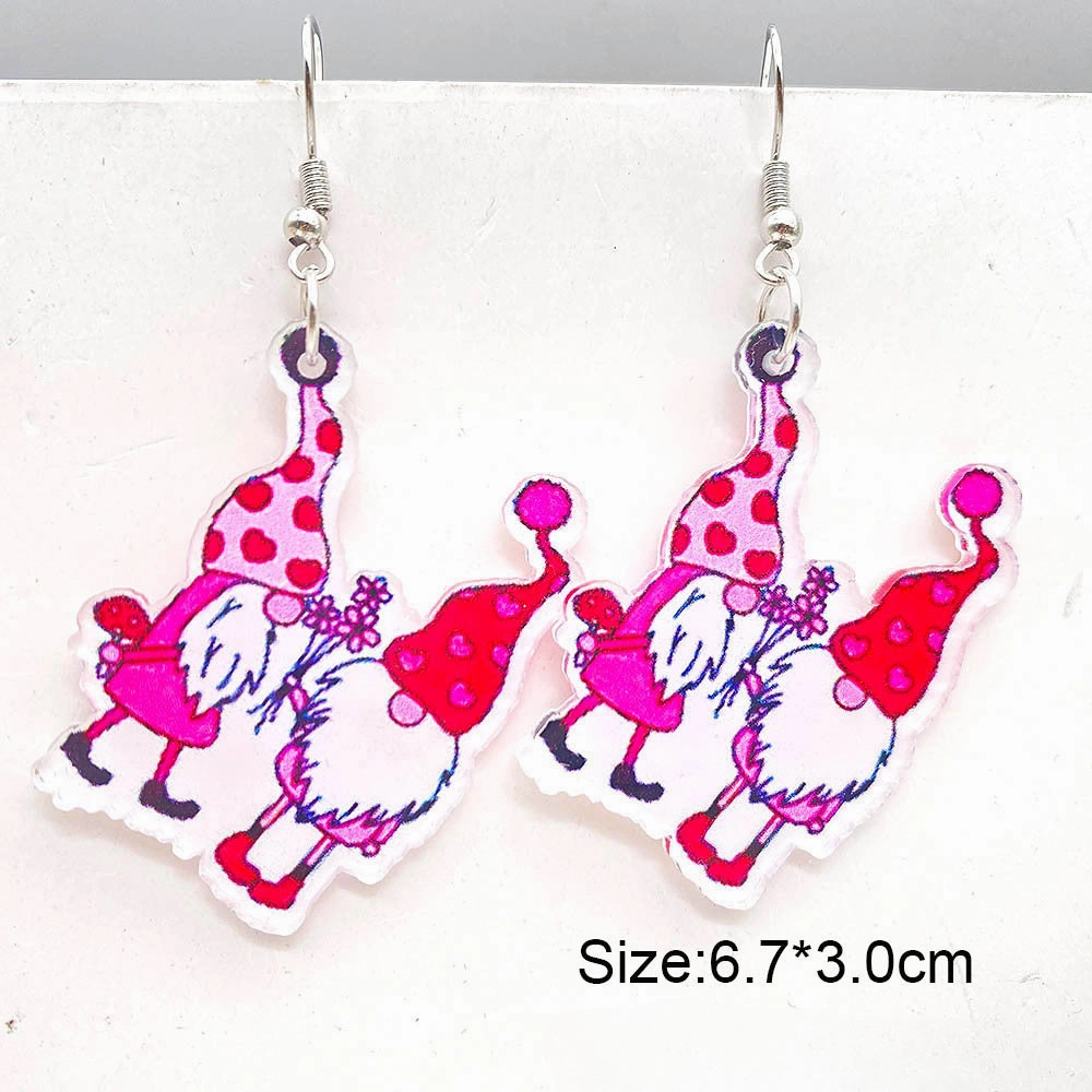 Wholesale Valentine's Day Love Balloon Acrylic Earrings