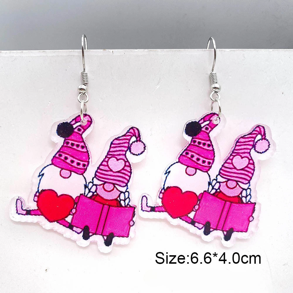Wholesale Valentine's Day Love Balloon Acrylic Earrings