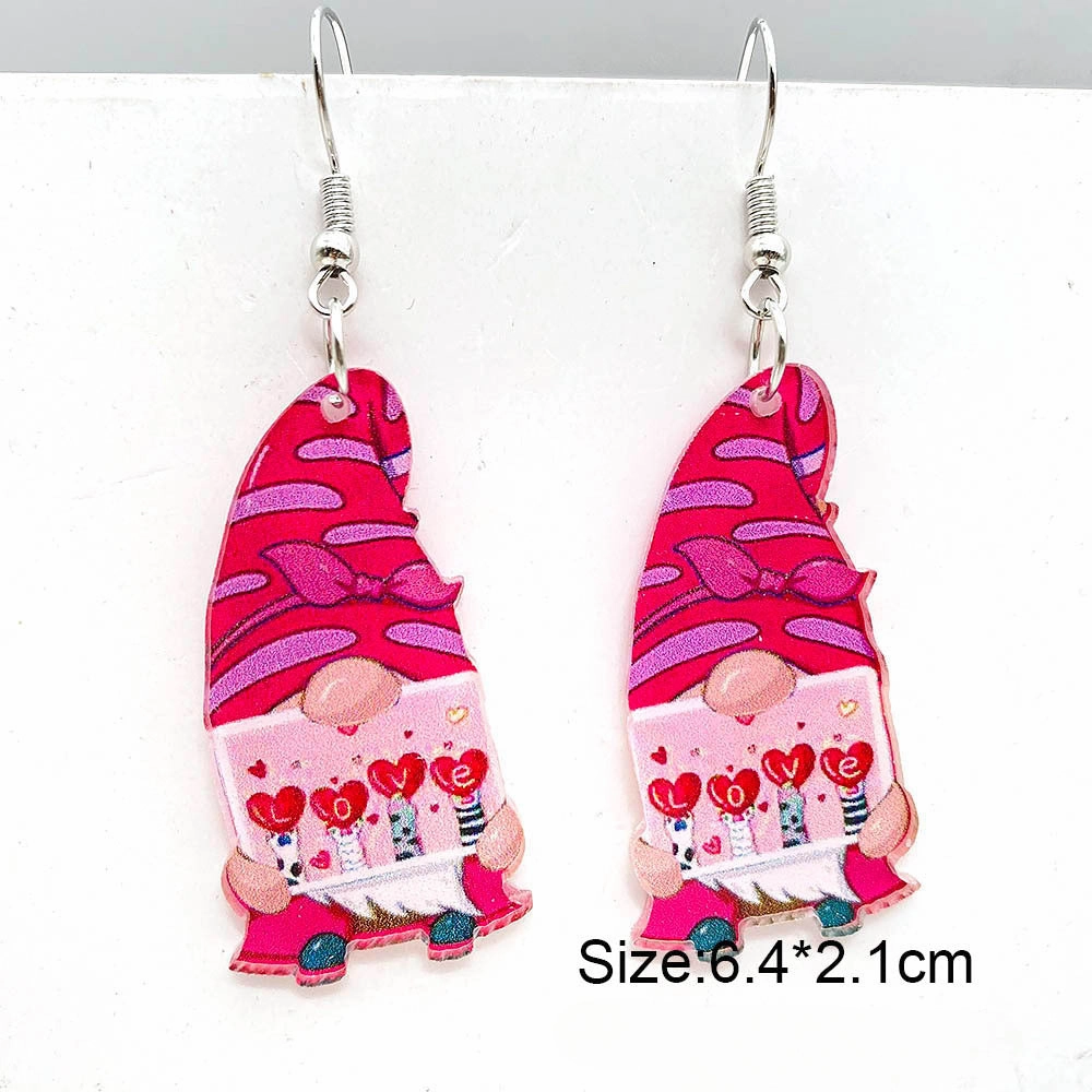 Wholesale Valentine's Day Love Balloon Acrylic Earrings