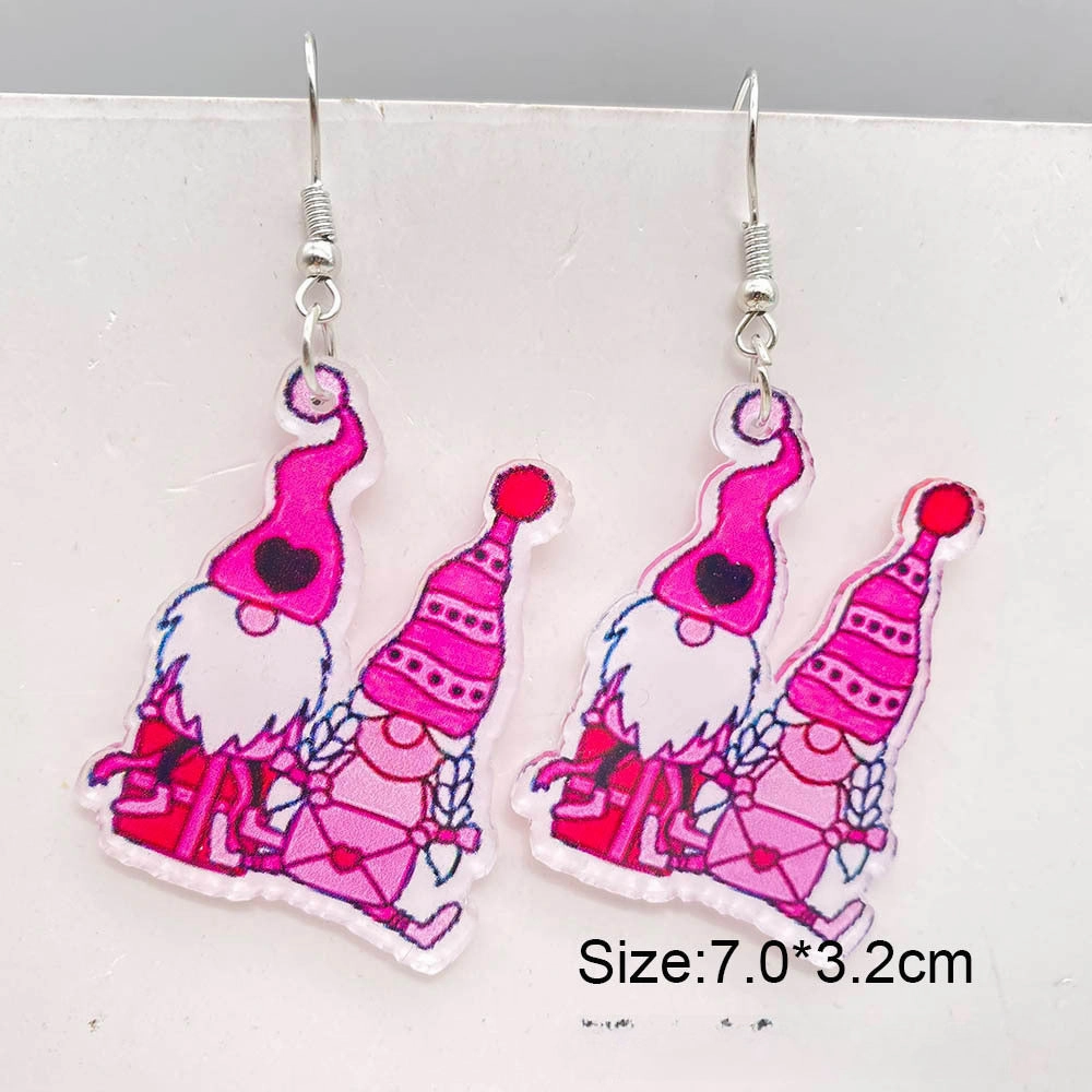 Wholesale Valentine's Day Love Balloon Acrylic Earrings