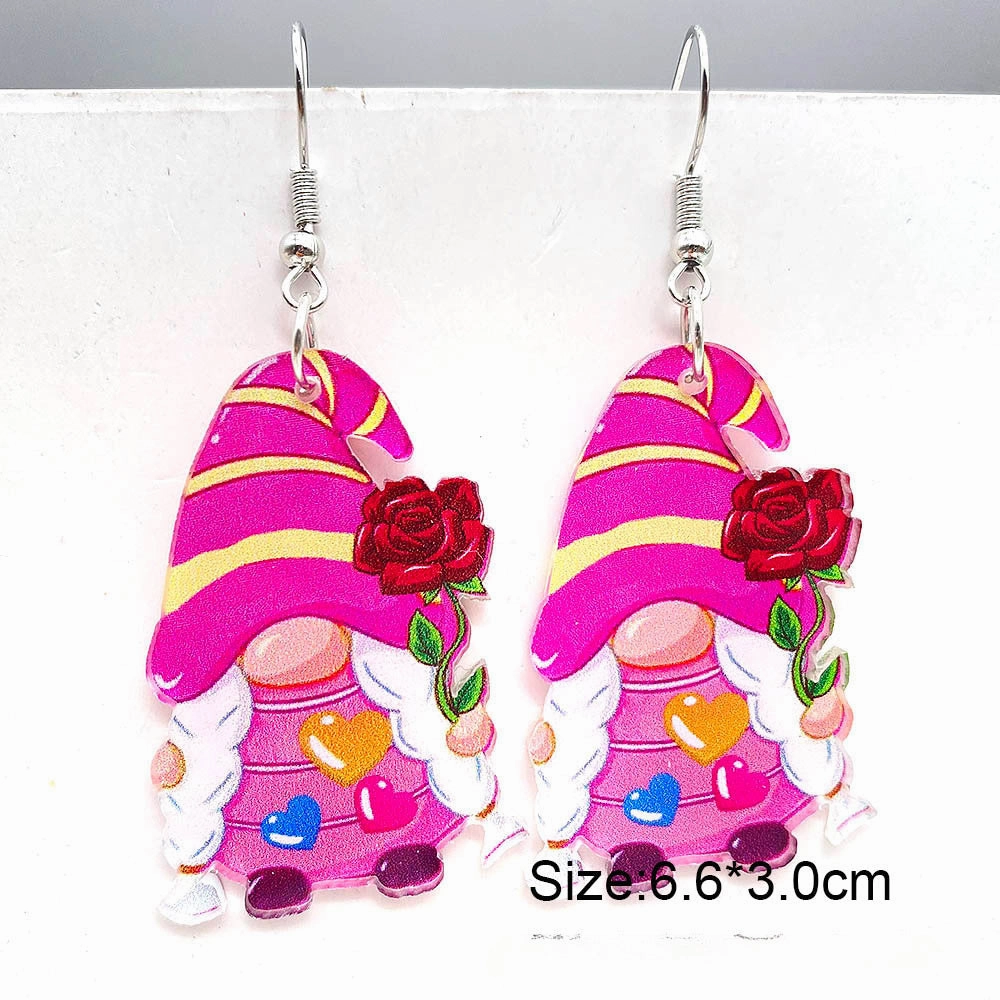 Wholesale Valentine's Day Love Balloon Acrylic Earrings