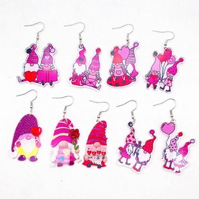Wholesale Valentine's Day Love Balloon Acrylic Earrings