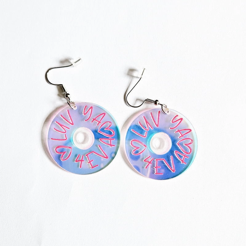 Wholesale Valentine's Day Love Game Console Tape Record Mobile Phone Acrylic Earrings