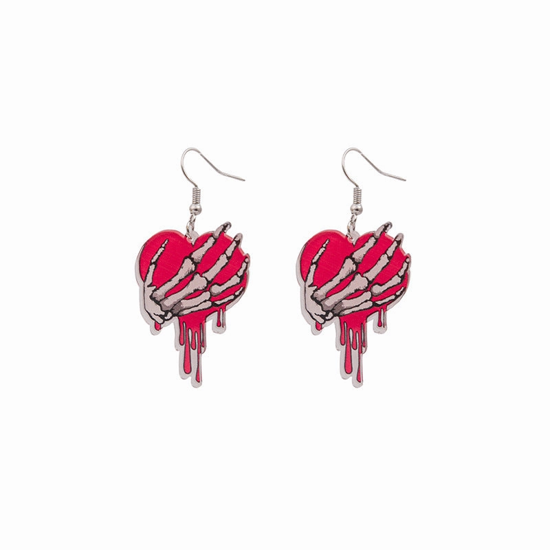 Wholesale Valentine's Day Love Gnome Flamingo LOVE Acrylic Earrings