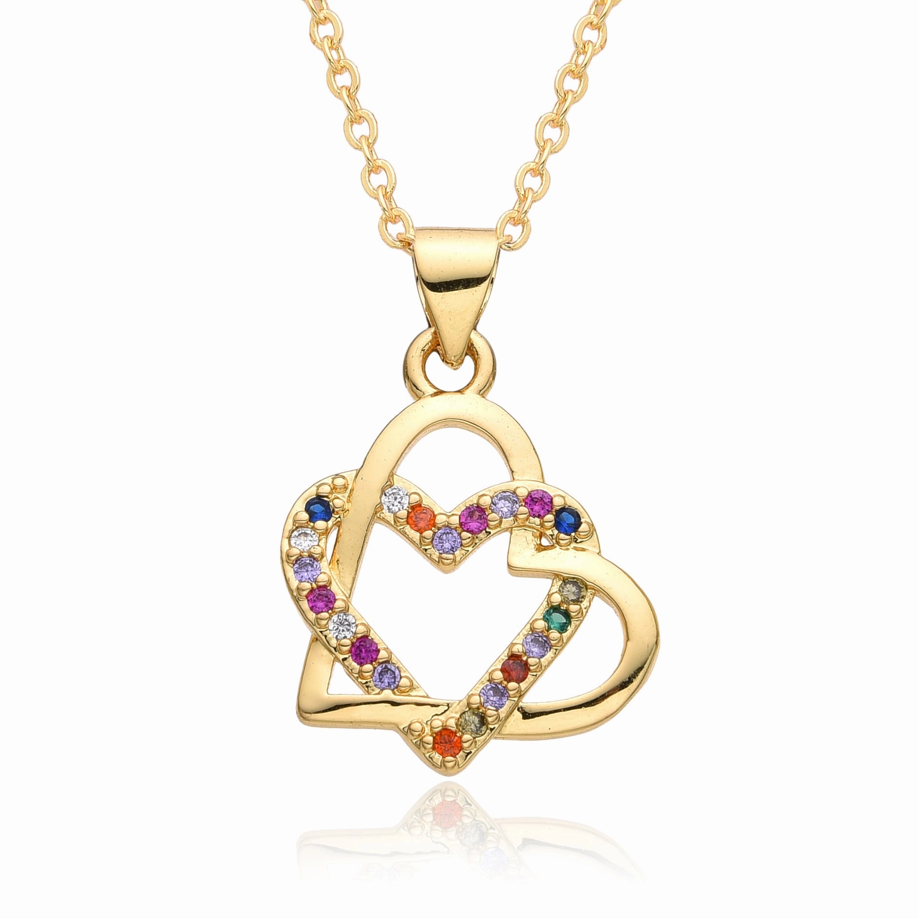 Wholesale Valentine's Day Love Microset Necklace Clavicle Chain