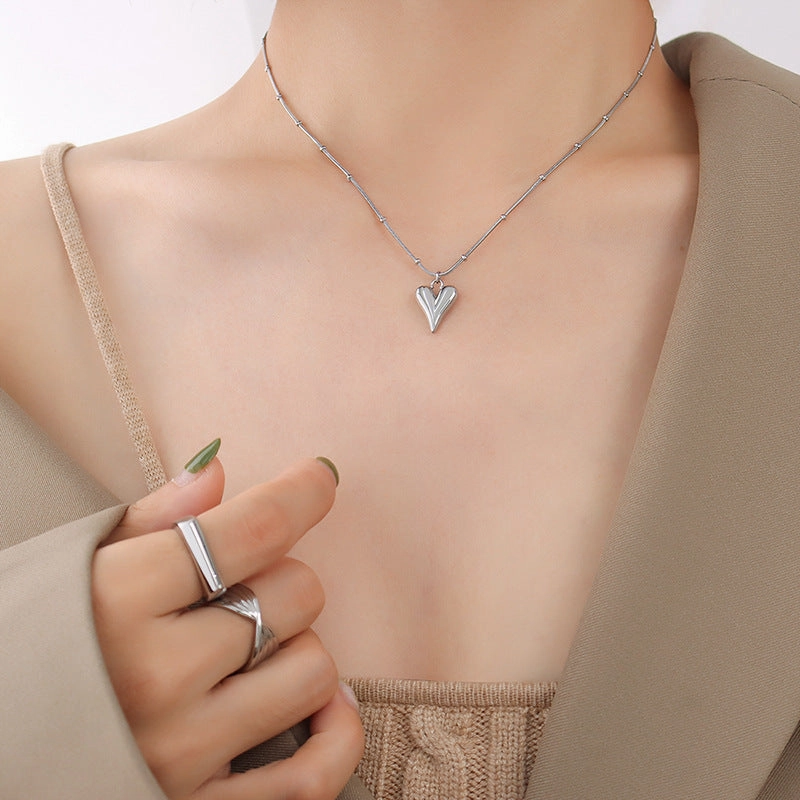 Wholesale Valentine's Day Love Necklaces Titanium Steel Neckchains