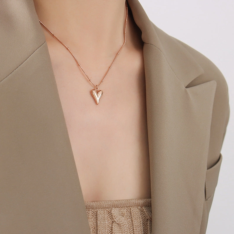 Wholesale Valentine's Day Love Necklaces Titanium Steel Neckchains