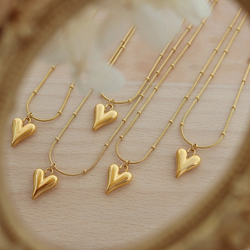 Wholesale Valentine's Day Love Necklaces Titanium Steel Neckchains