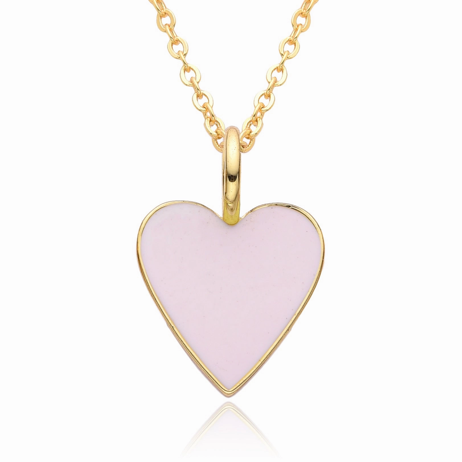 Wholesale Valentine's Day Love Oil Dripping Copper Plated 14K Real Gold Necklace
