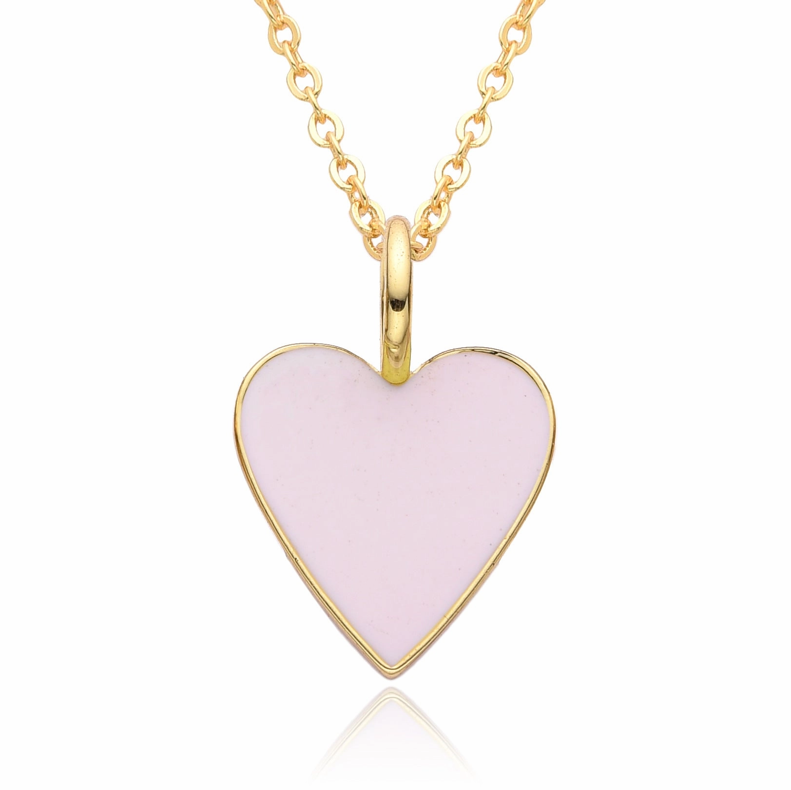 Wholesale Valentine's Day Love Oil Dripping Copper Plated 14K Real Gold Necklace